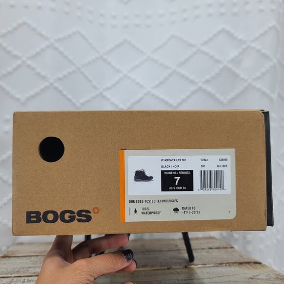 BOGS Arcata Urban leather mid winter boot Waterproof Insulated Women’s Size 7 - Picture 12 of 15